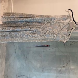 Baby blue Free People dress lace